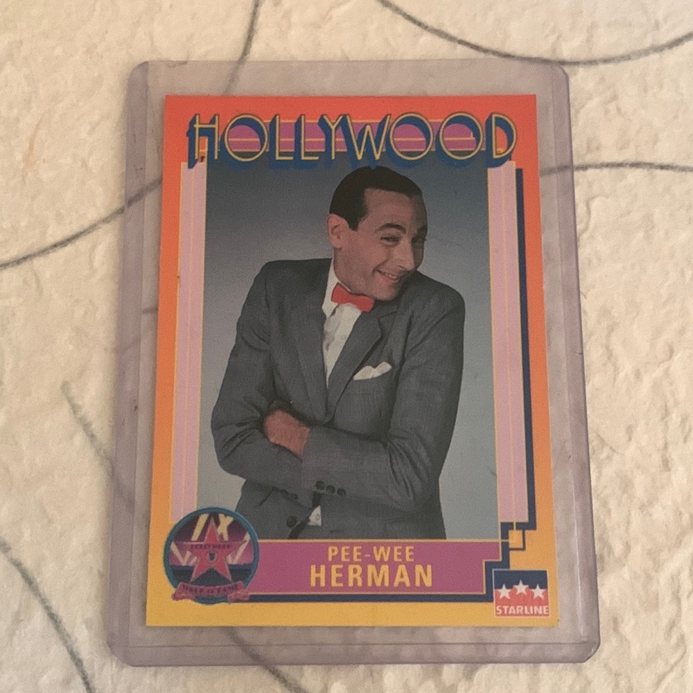 Vintage Paul Ruben Pee-Wee Herman Collectible Card 1991